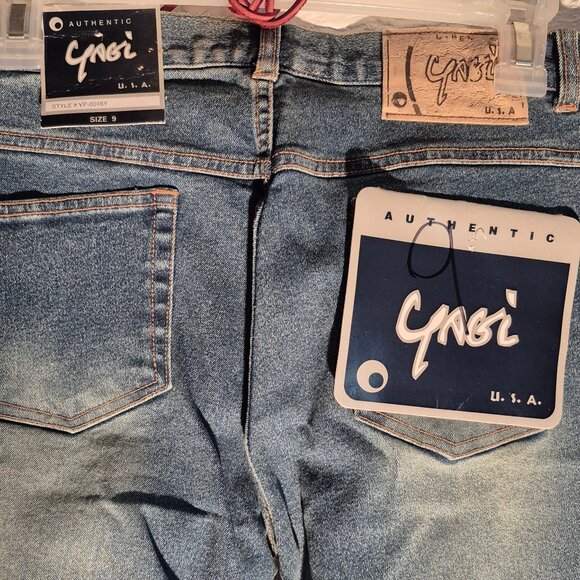 Vintage Yagi Jeans.Size 9.Flared bottoms with fringe. Made in Russia.New. Tags! - Picture 2 of 6